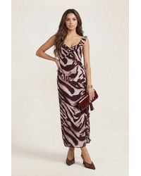 Urban Bliss - Animal Ruffle Maxi Dress - Lyst