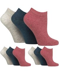 Gentle Grip - 9 Pairs Ladies Diabetic Trainer Socks - Lyst