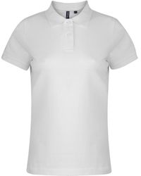 Asquith & Fox - Ladies Plain Short Sleeve Polo Shirt - Lyst