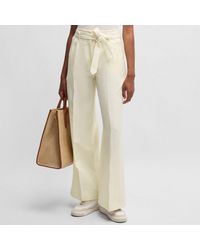 BOSS - Tepiala Wide-Leg Trousers - Lyst