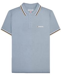 Lambretta - Ss25 Triple Tipped Big & Tall Polo Shirt (Dusky/ /Cream) - Lyst