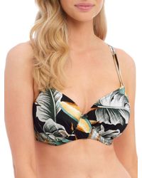 Fantasie - Bamboo Grove Gathered Full Cup Bikini Top - Lyst