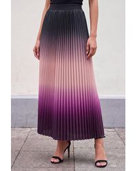 Roman - Ombre Pleated Stretch Skirt - Lyst