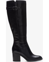 Clarks - Mascarpone 2 Up Leather Boots - Lyst
