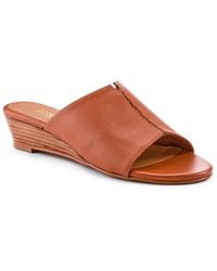 Jones Bootmaker - Jocelyn Leather Wedge-Heel Mules - Lyst