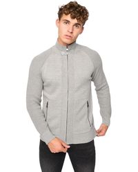 Crosshatch - Birchin Knitted Full Zip Jumper Cotton - Lyst