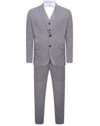 Harry Brown London - Harry London Three Piece Slim Fit Suit Viscose - Lyst