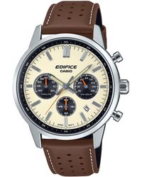 G-Shock - Edifice Watch Efr-575L-7Aef Leather - Lyst