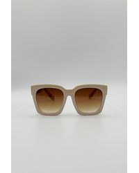 SVNX - Oversized Sunglasses With Chain Detail - Lyst
