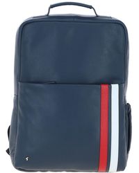 Gabicci - Real Leather Backpack With Striped Front Detail - Lyst
