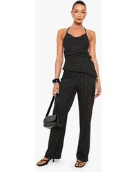 Boohoo - Woven Striped Halter Co-Ord - Lyst