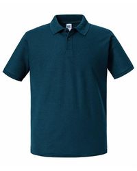 Russell - Authentic Eco Polo Shirt (Petrol) - Lyst