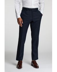 Alexandre Silver Label - Of England Tailored Fit Flannel Trousers - Lyst