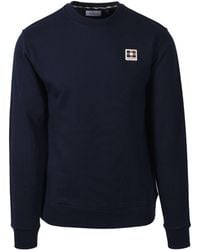 Aquascutum - Badge Crewneck Sweatshirt Cotton - Lyst