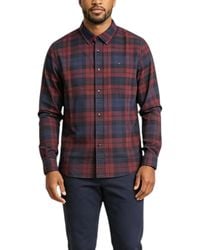 Tommy Hilfiger - Shirt Oxford Lightweight Long Sleeve Regular Fit Check Cotton - Lyst