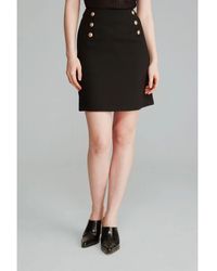 GUSTO - Mini Skirt With Buttons - Lyst