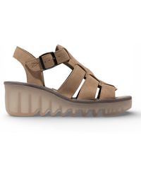 Fly London - Baic621Fly Suede Leather Wedge Sandals - Lyst