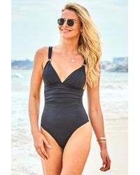 Sosandar - Body Sculpting Ruched Detail Swimsuit Polyamide - Lyst