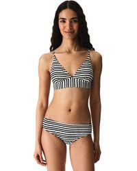 Penti - Ringel Striped Textured Bralette Bikini Top - Lyst