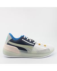 PUMA - Clyde Hardwood Synthetic Lace Up Trainers 193664 01 - Lyst