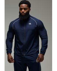 BoohooMAN - Training Dept Woven Track Jacket - Lyst