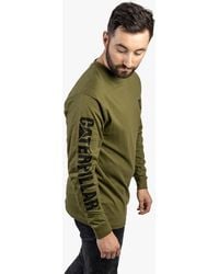 Caterpillar - Trademark Banner Cotton Long Sleeve T-Shirt - Lyst