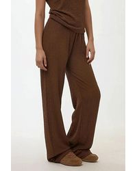 Hiccup - Relaxed Fit Wide Leg Textured Knit Pants - Lyst