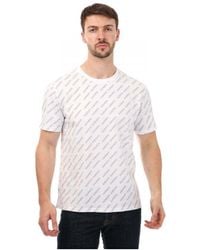 Lacoste - Repeated Logo Lounge T-Shirt - Lyst