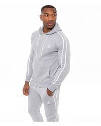 Enzo - Pullover Striped Hoodie - Lyst