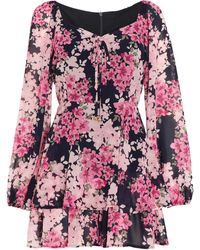 Quiz - Tiered Playsuit - Lyst