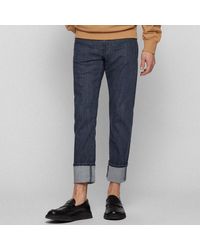 BOSS - Delaware3 Slim-fit Jeans In Grijs - Lyst
