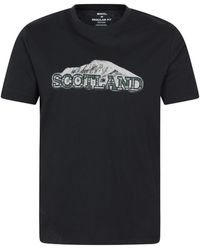 Mountain Warehouse - Regional Scotland T-Shirt Cotton Breathable Everyday Casual Printed Tee - Lyst