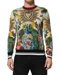 Dolce & Gabbana - King Print Lange Mouwen Trui - Lyst
