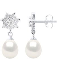 Ateliers Saint Germain - Earrings Real Cultured Freshwater Pearls Pear 7-8 Mm - Lyst