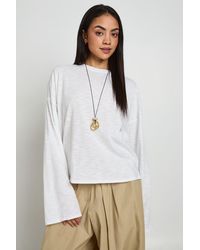 Boohoo - Sheer Slub Oversized Boxy T-Shirt - Lyst