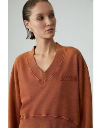 Grimelange - Oversized V-Neck Crop Sweatshirt - Lyst