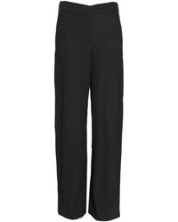 Quiz - Textured Palazzo Trousers - Lyst