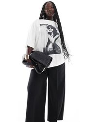 Yours - Pull On Woven Wide Leg Trousers - Lyst