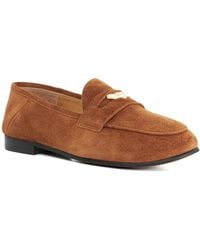 Dune - Greek Coin Penny Trim Crush Back Loafers - Lyst