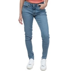 Levi's - Dames 711 Skinny New Sheriff Jeans In Lichtblauw - Lyst