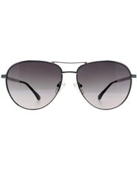 Guess - Aviator Shiny Light Nickeltin Gradient Gf6157 Metal - Lyst