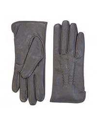 Infinity Leather - Italian Soft Wool Lining Winter Stitch Line Design Driving Gloves - Lyst