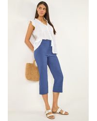 Roman - Denim Side Split Stretch Trouser - Lyst
