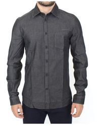 Ermanno Scervino - Denim Jeans Cotton Casual Stretch Shirt - Lyst