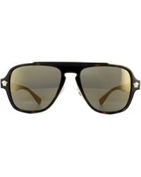 Versace - Sunglasses Ve2199 12524T Dark Havana Mirror - Lyst