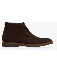 Clarks - Atticuslt Mid Dark Suede Boots - Lyst