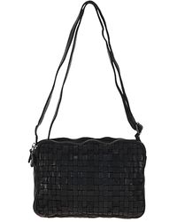 Ashwood Leather - 'Perfezione' Three Section Vintage Woven Shoulder Bag - Lyst