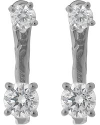 Orphelia - 'lykke' Dames 925 Sterling Zilver Dangle Oorbellen - Lyst