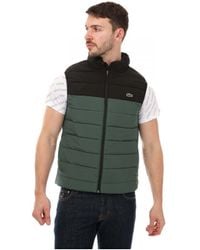 Lacoste - Padded Water-Resistant Vest - Lyst