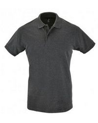 Sol's - Perfect Pique Short Sleeve Polo Shirt Marl) Cotton - Lyst